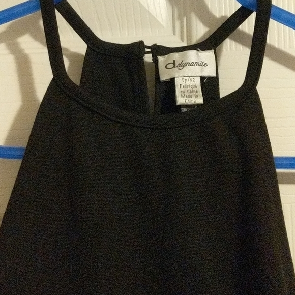 Black midi dress with sheer panelling - Picture 2 of 3